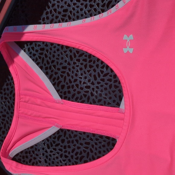 Under Armour Hot Pink Racer Back Tank - Picture 3 of 6